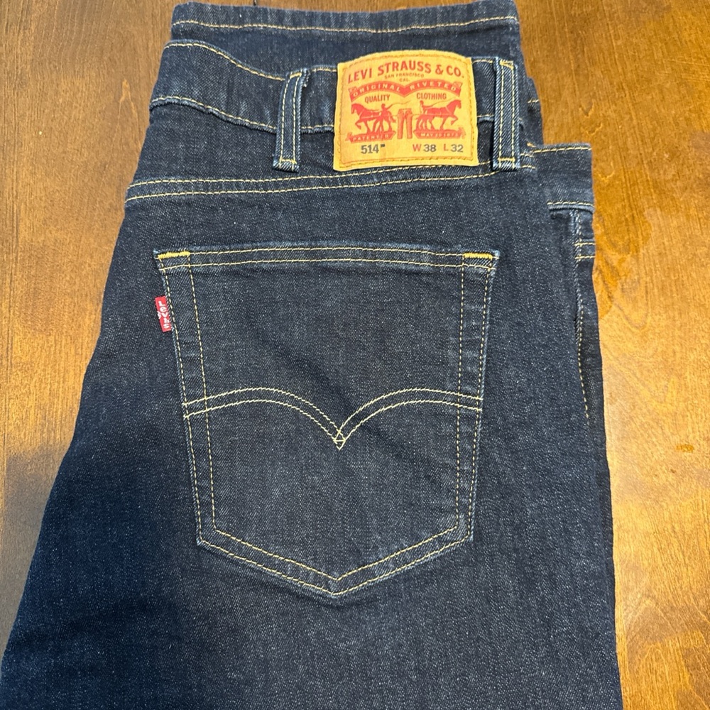 Levi's Dark Blue Slim Straight Jeans